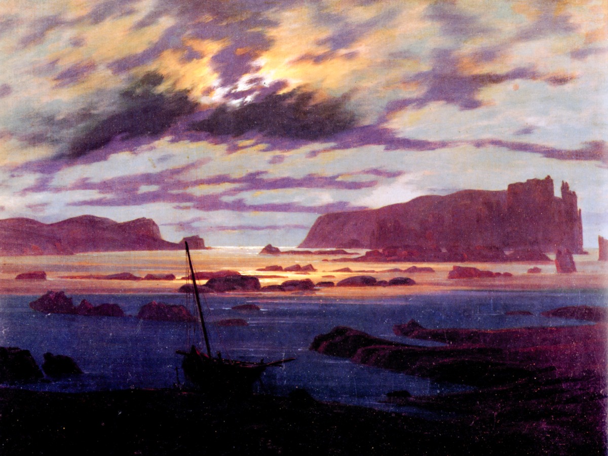 Caspar David Friedrich – The Baltic Sea in Moonlight – Paper or Canvas