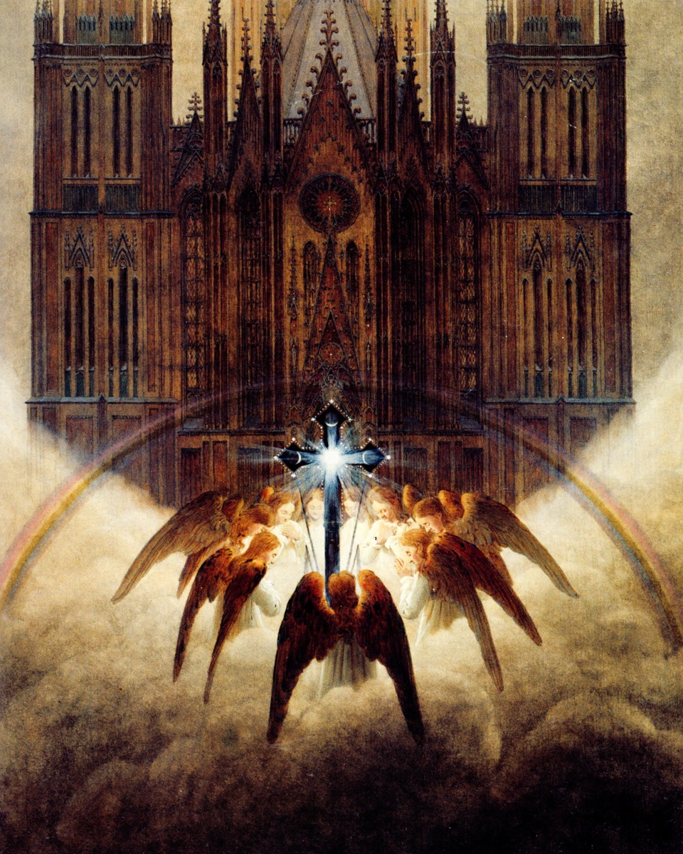 Caspar David Friedrich – The Cathedral Detail – Art Print on Paper or Canvas