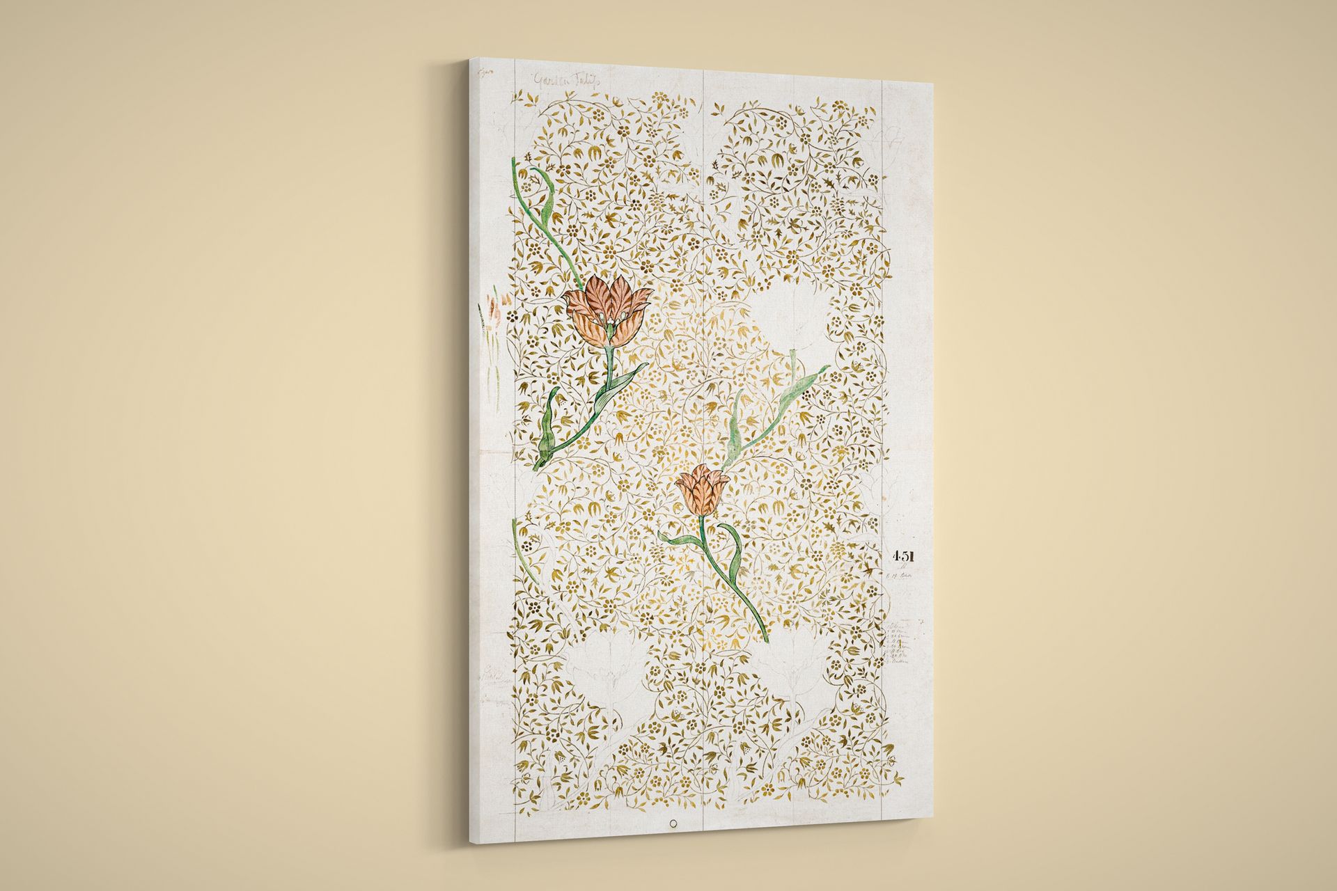 William Morris – Garden Tulip – Art Print on Paper or Canvas