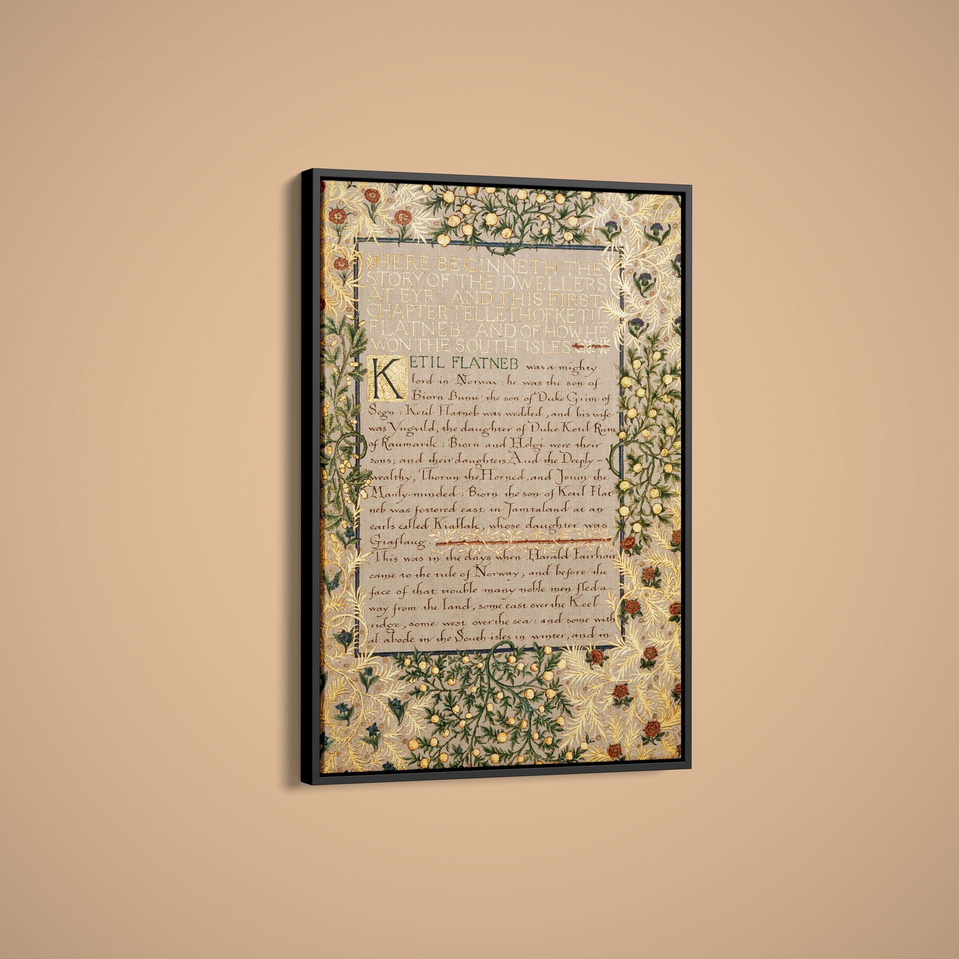 William Morris – The Story of the Dwellers at Eyr – Art Print on Paper or Canvas