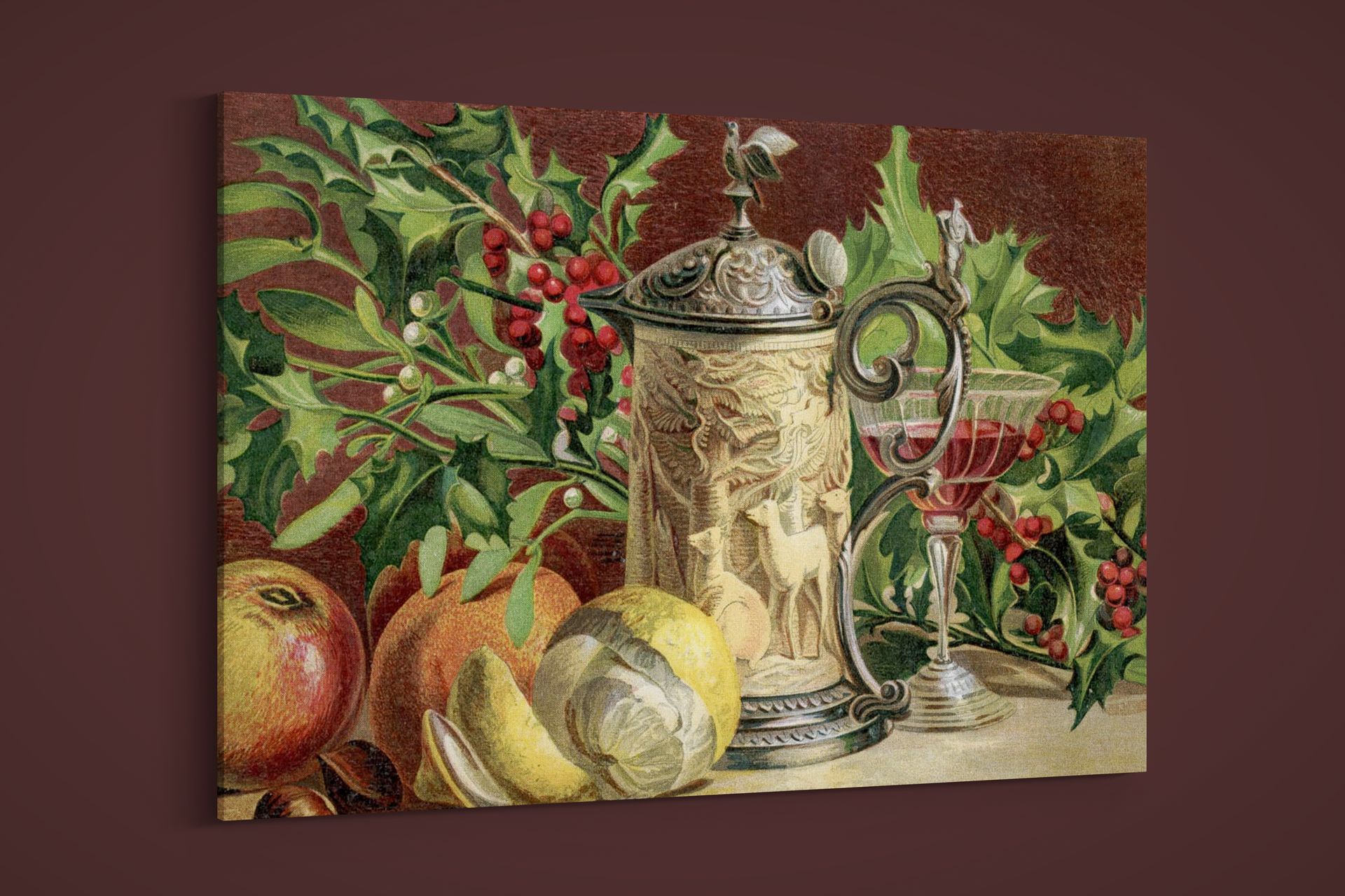 London Almanack – Vol. 17 – Christmas Foliage and Fruit – Paper or Canvas