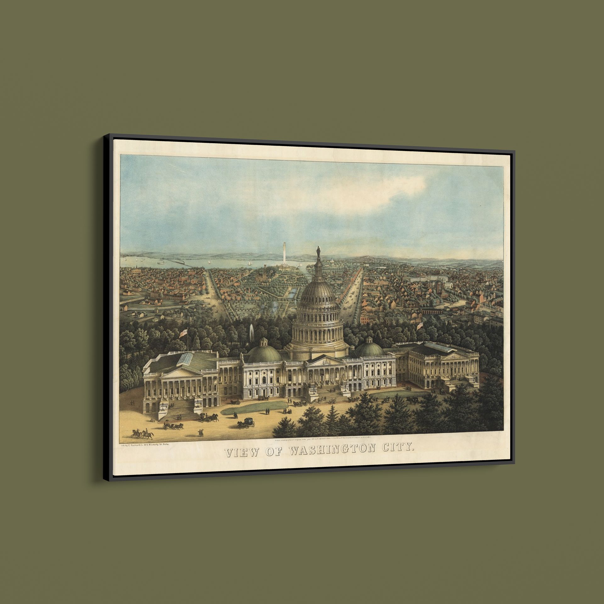 Vintage Places – Washington, DC – Art Print on Paper or Canvas
