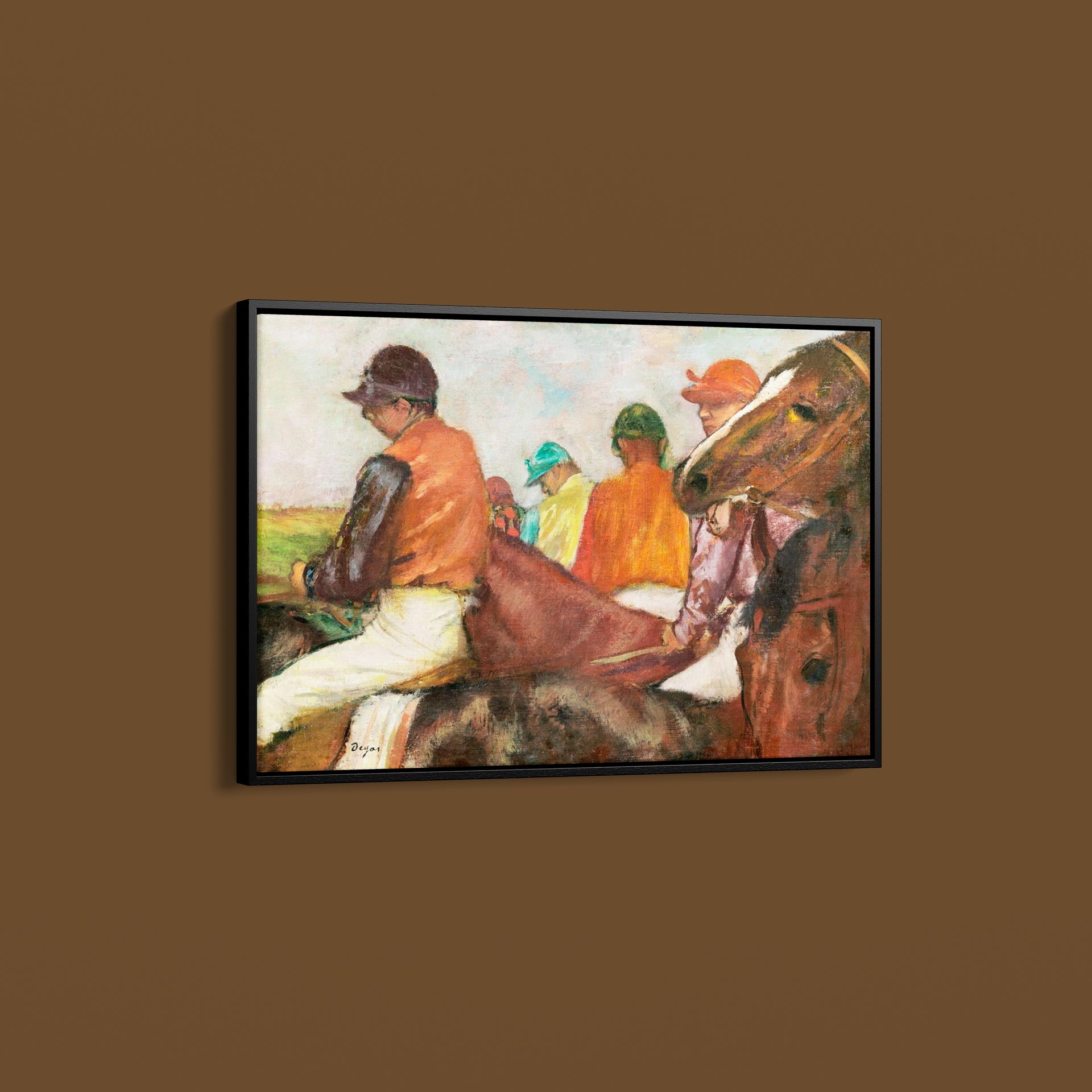 Edgar Degas – The Jockeys – Art Print on Paper or Canvas