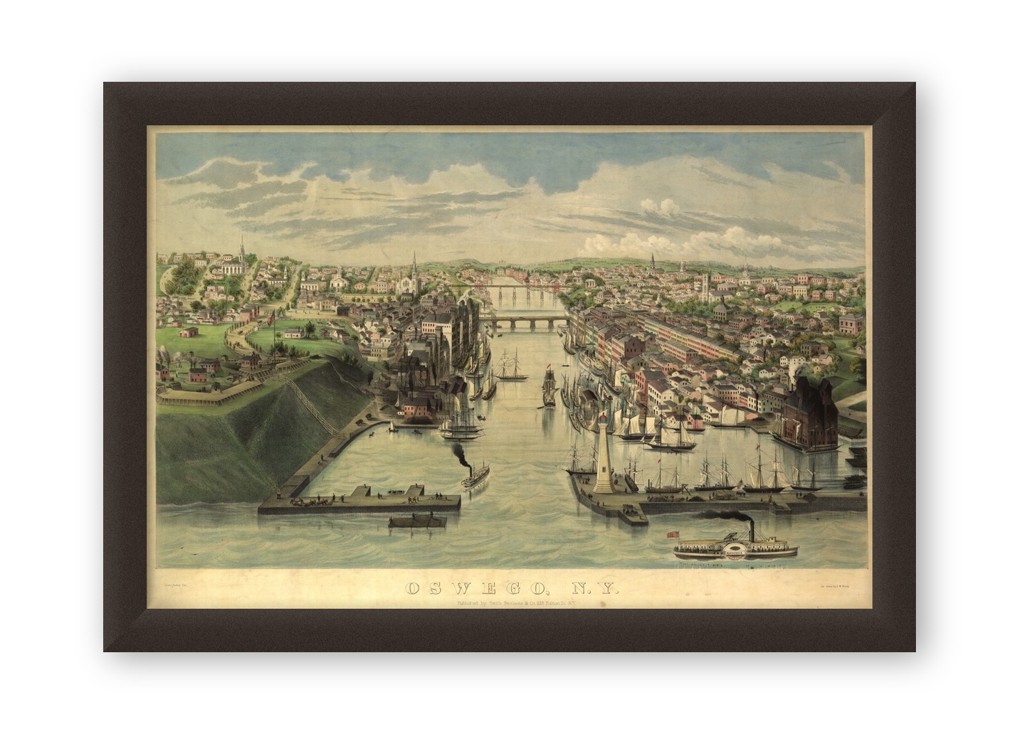 Vintage Places – Oswego New York – Art Print on Paper or Canvas