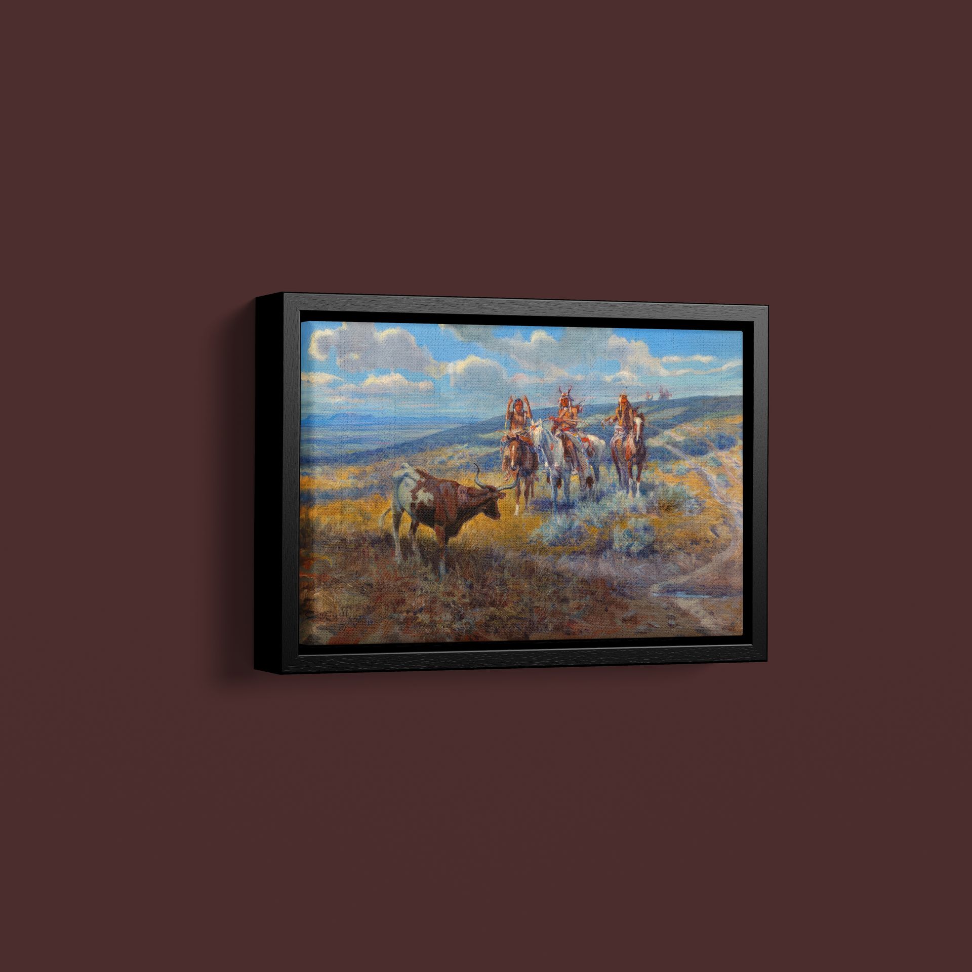 Charles Marion Russell – White Man’s Buffalo – Art Print on Paper or Canvas