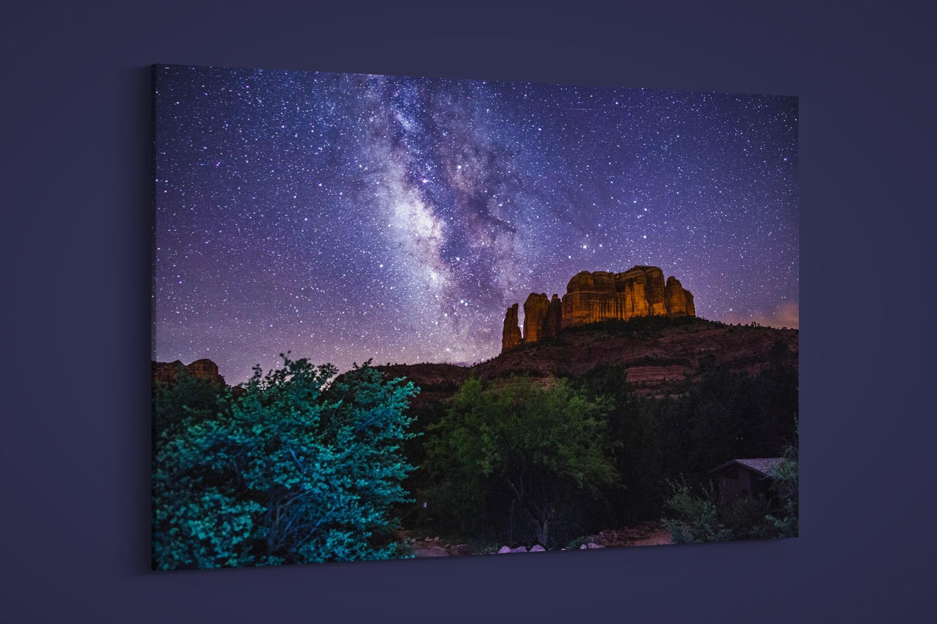 Artographie - View of the Milky Way Over Cathedral Rock - Paper or Canvas