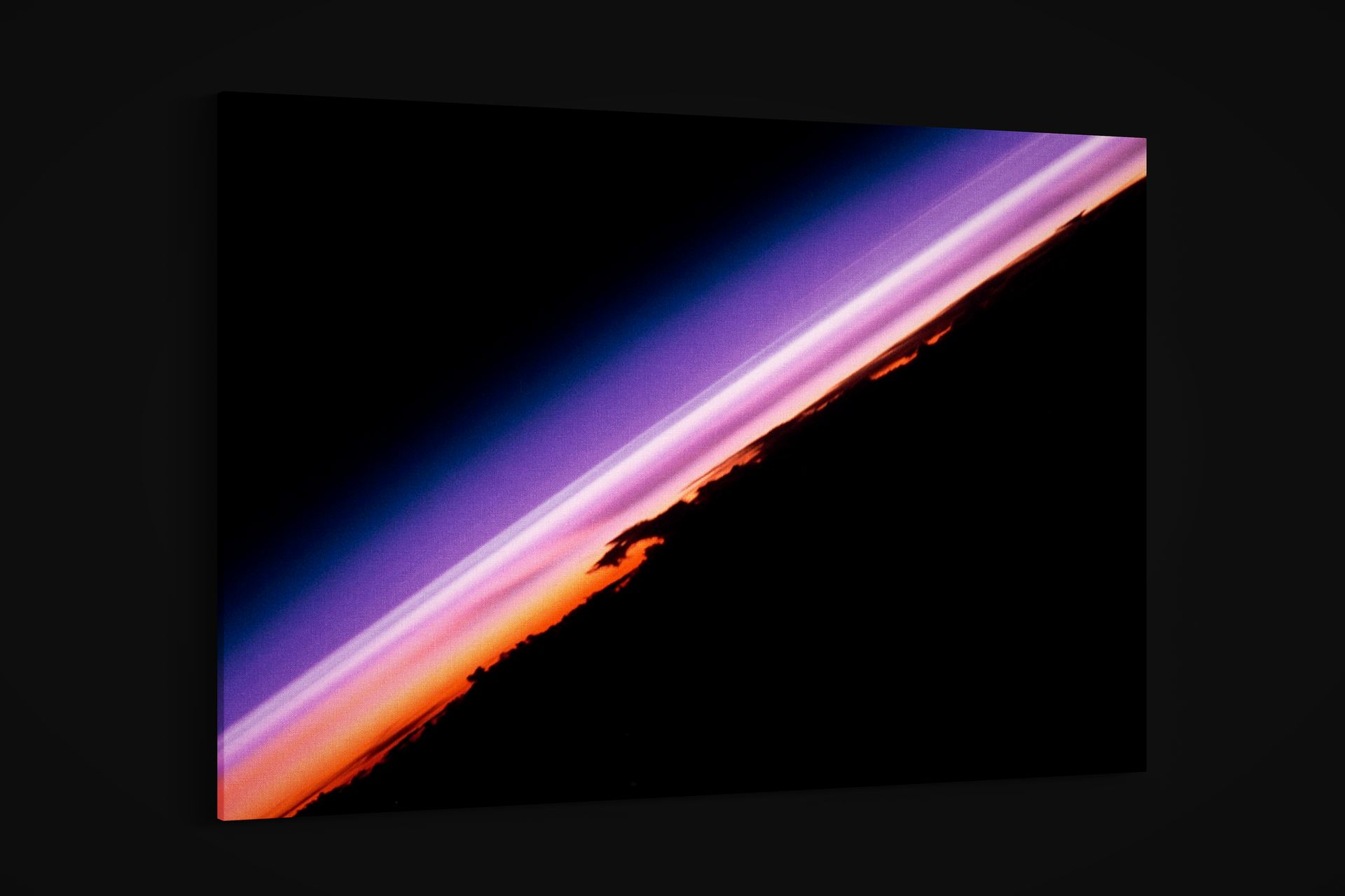 NASA – Earth Views and an Illuminated Earth Limb – Art Print on Paper or Canvas