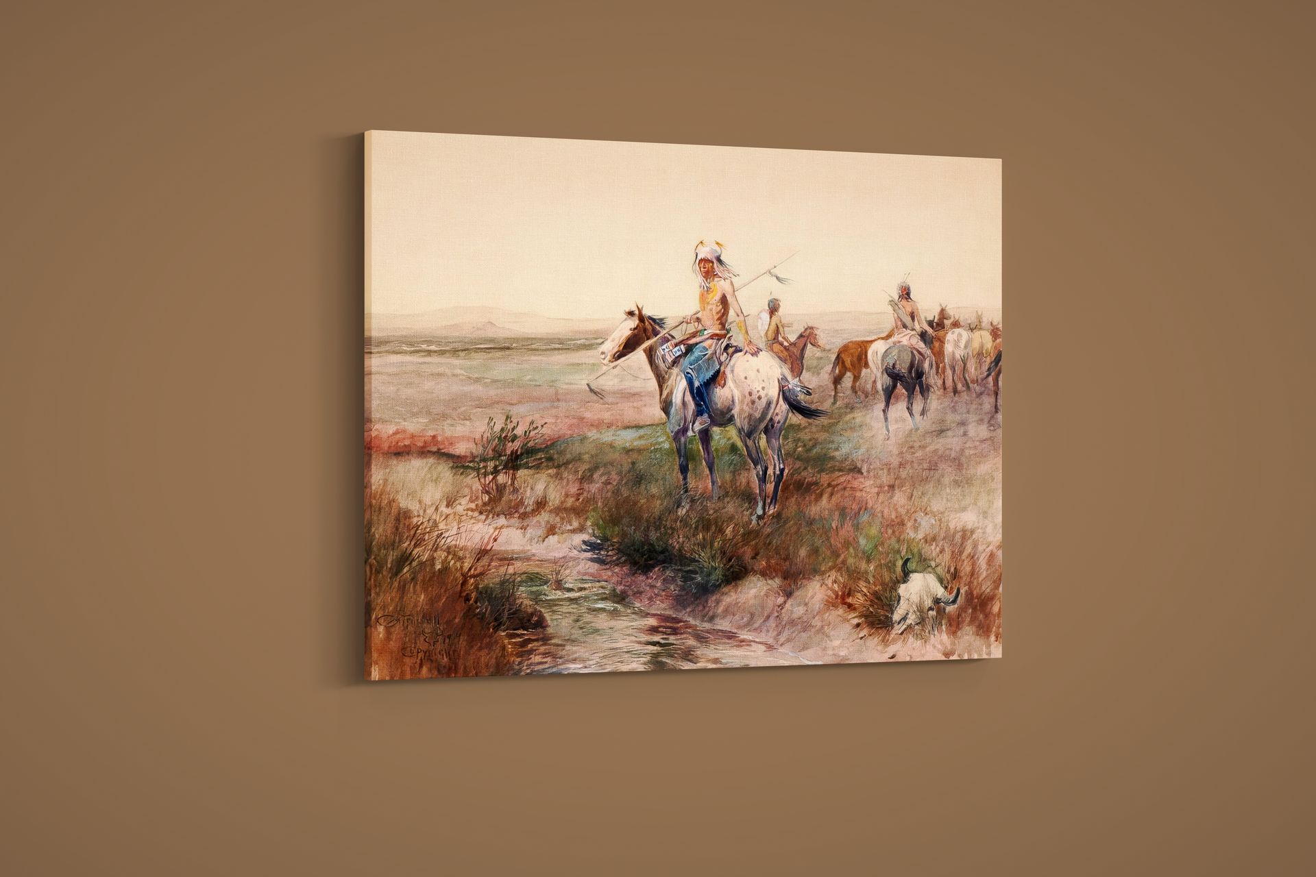 Charles Marion Russell – Blackfeet Horse Thieves – Art Print on Paper or Canvas
