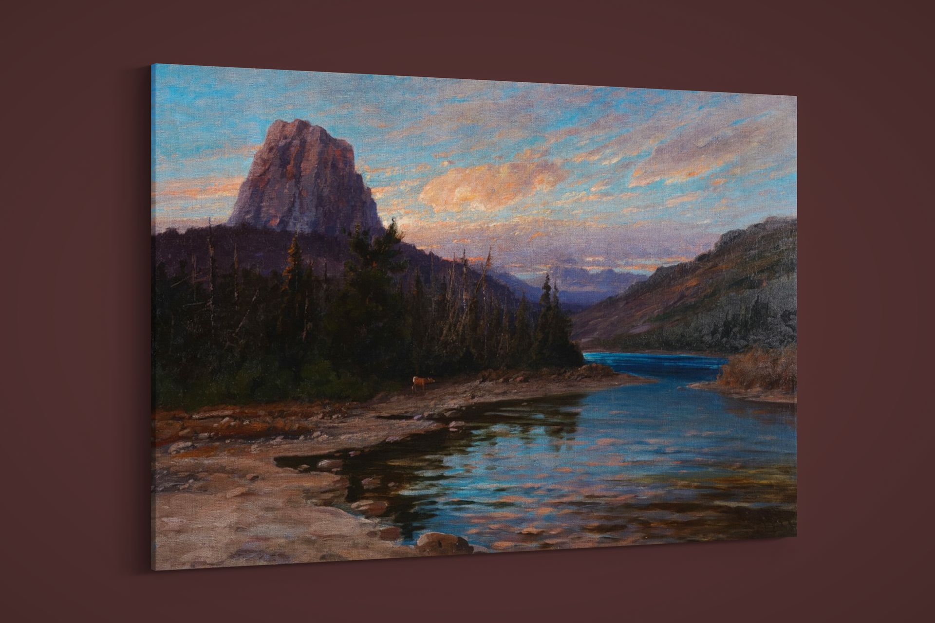 John Fery – Chief Mountain Glacier Park – Art Print on Paper or Canvas