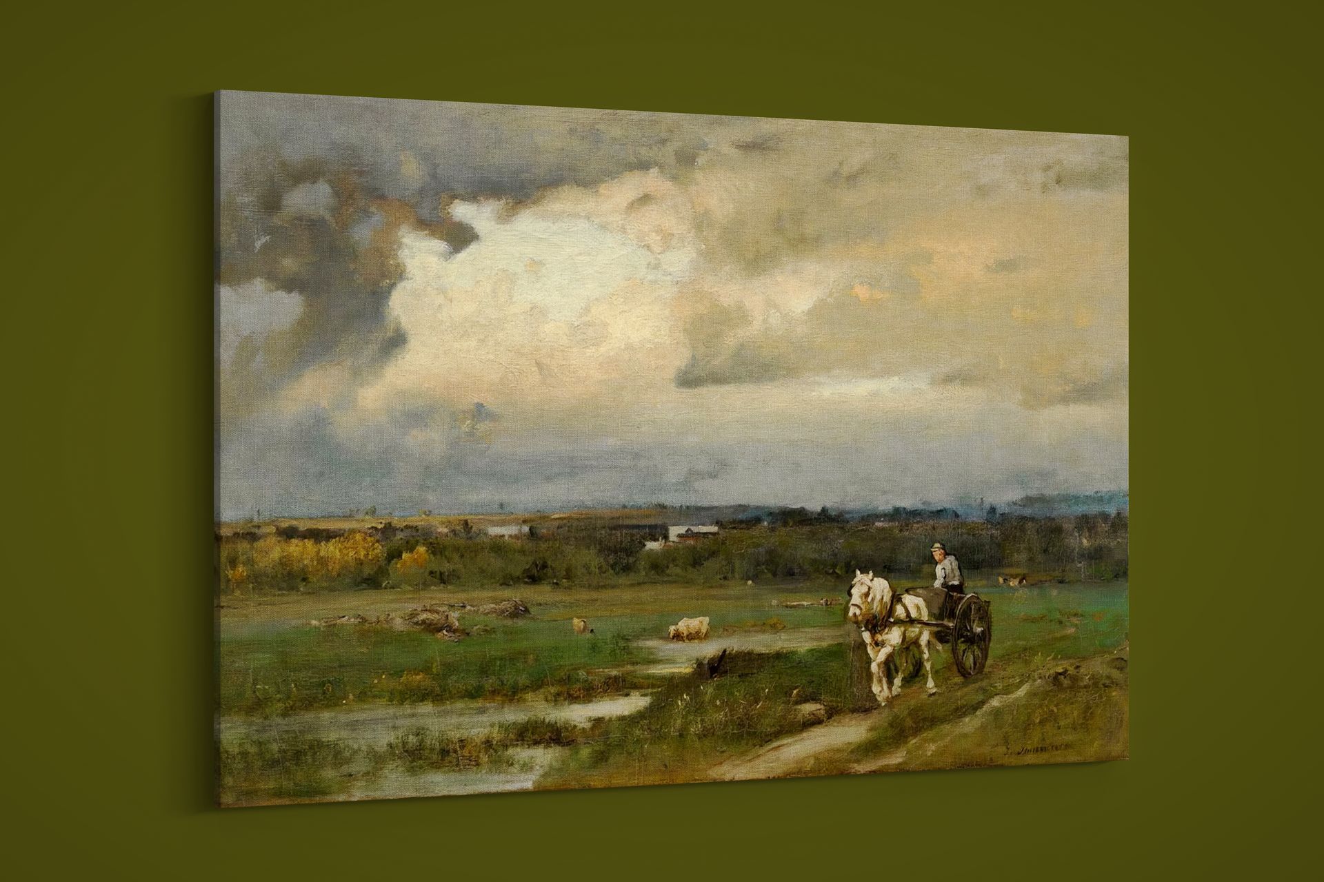 Morning George Inness George Inness - Hazy Morning - Art Print on Paper or Canvas | eBay