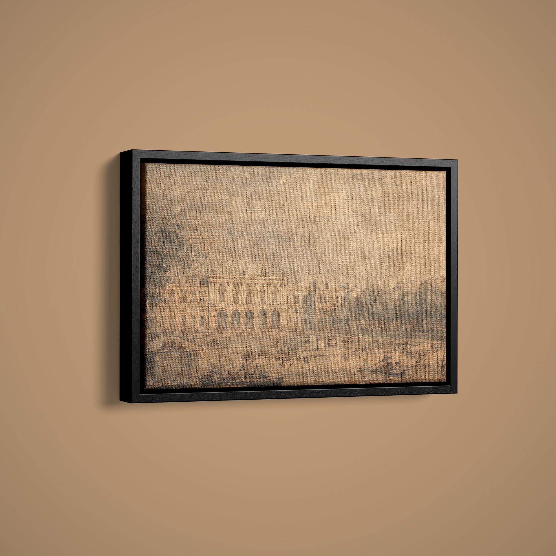Canaletto – View of Old Somerset House From the Thames – Paper or Canvas