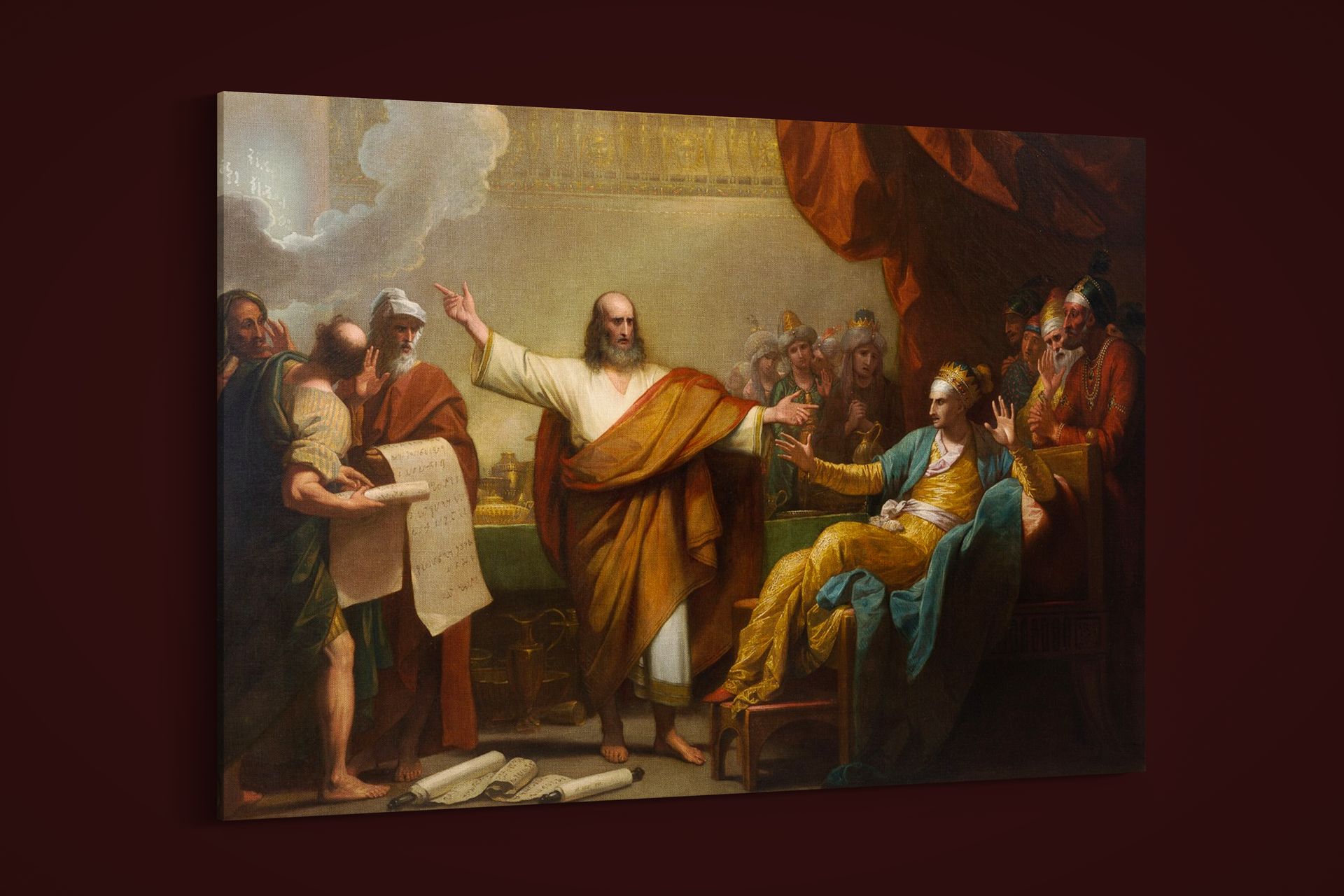 West – Daniel Interpreting to Belshazzar the Writing on the Wall – Art Print