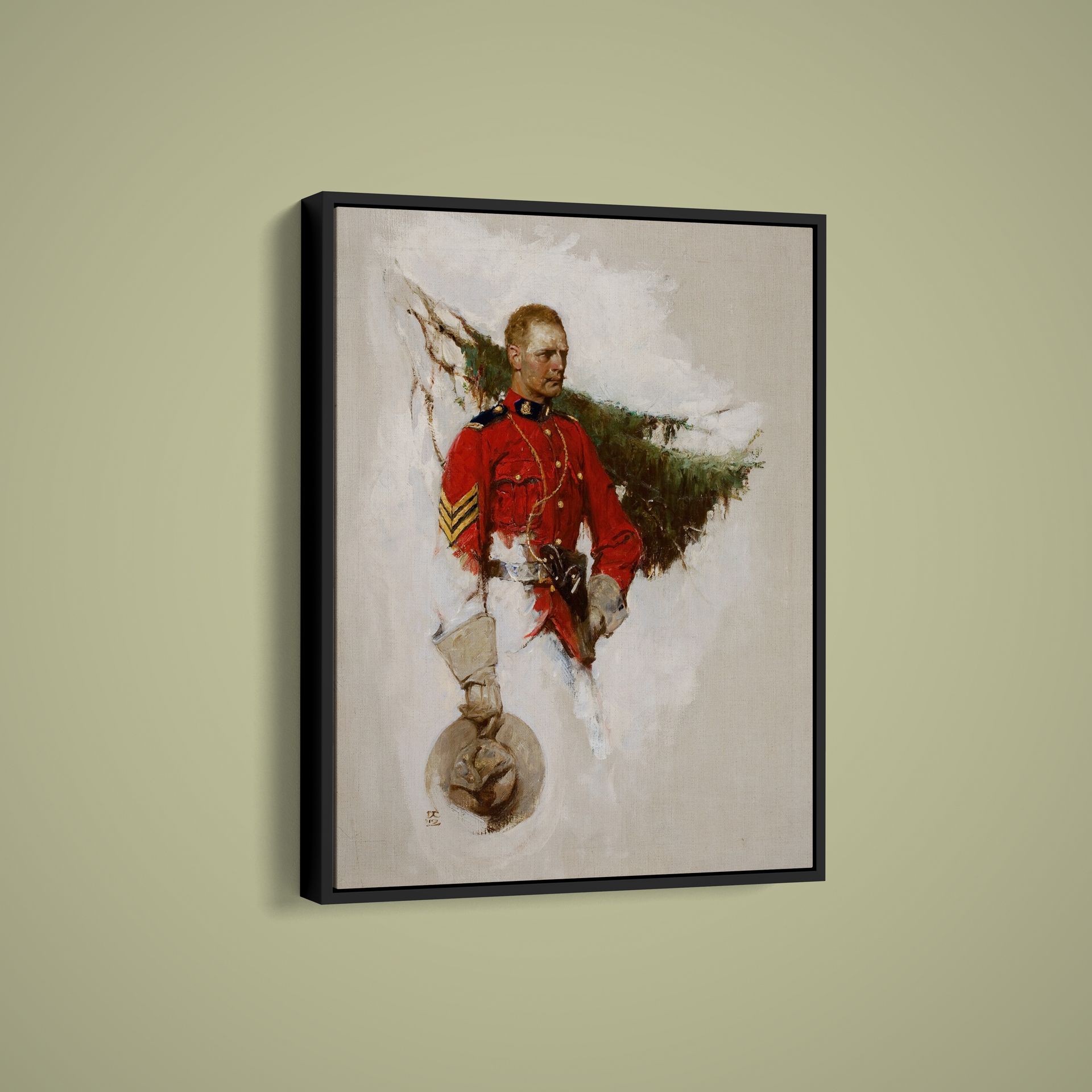 Dean Cornwell – Canadian Mountie – Art Print on Paper or Canvas