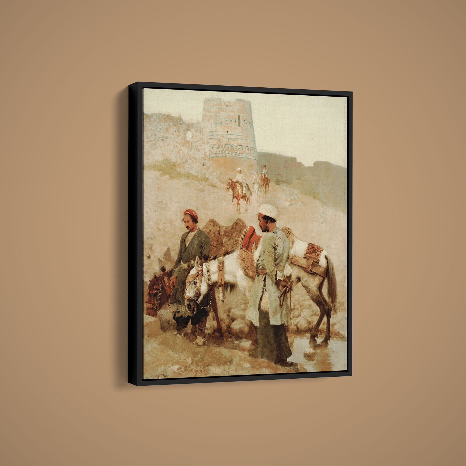 Edwin Lord Weeks – Traveling in Persia – Art Print on Paper or Canvas