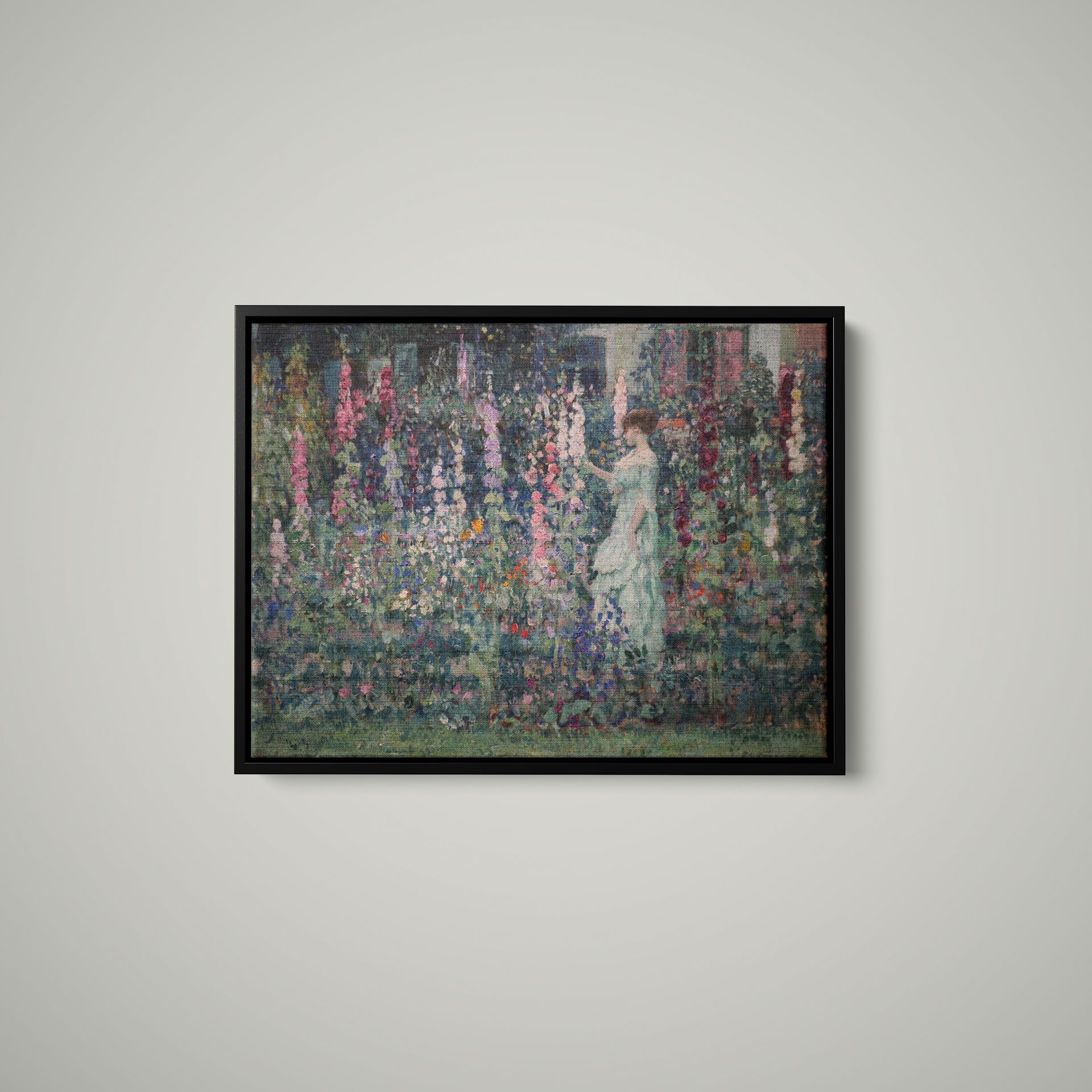 Frederick Carl Frieseke - Hollyhocks - Art Print on Paper or
