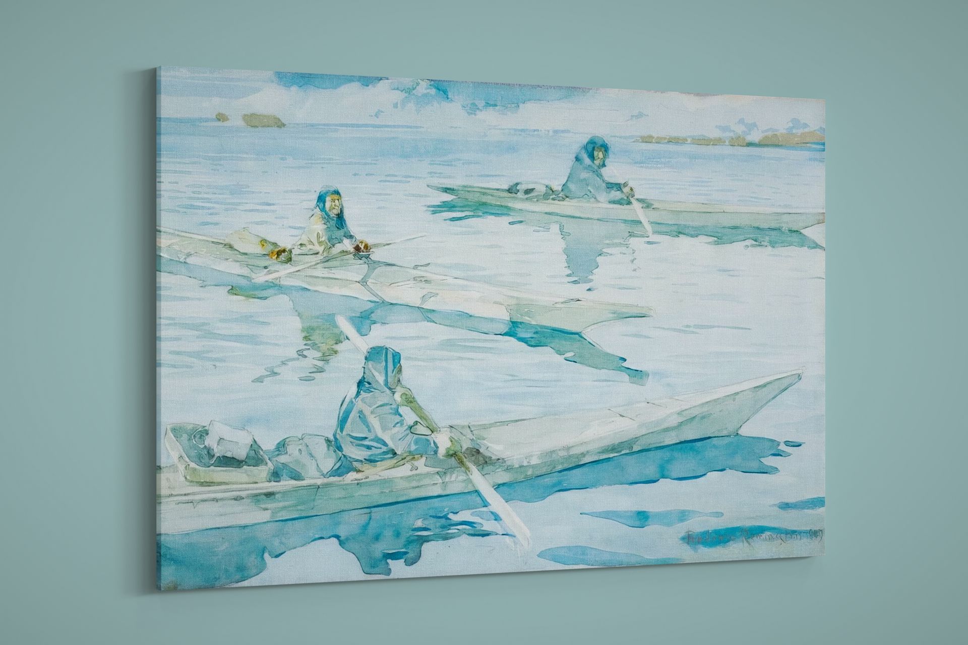 Frederic Remington - Quebec Inuit - Art Print on Paper or Canvas