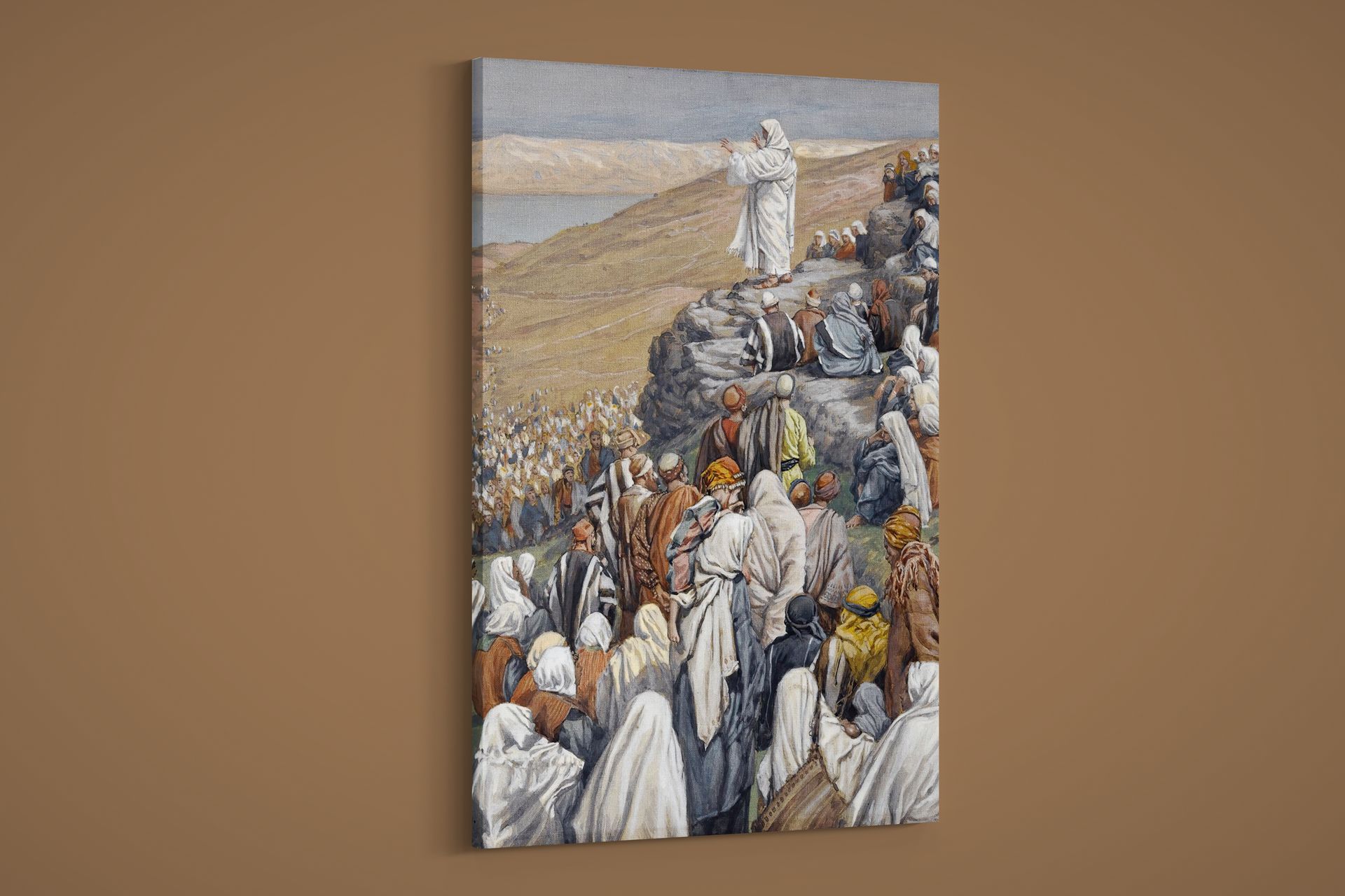 James Tissot – The Sermon of the Beatitudes – Art Print on Paper or Canvas