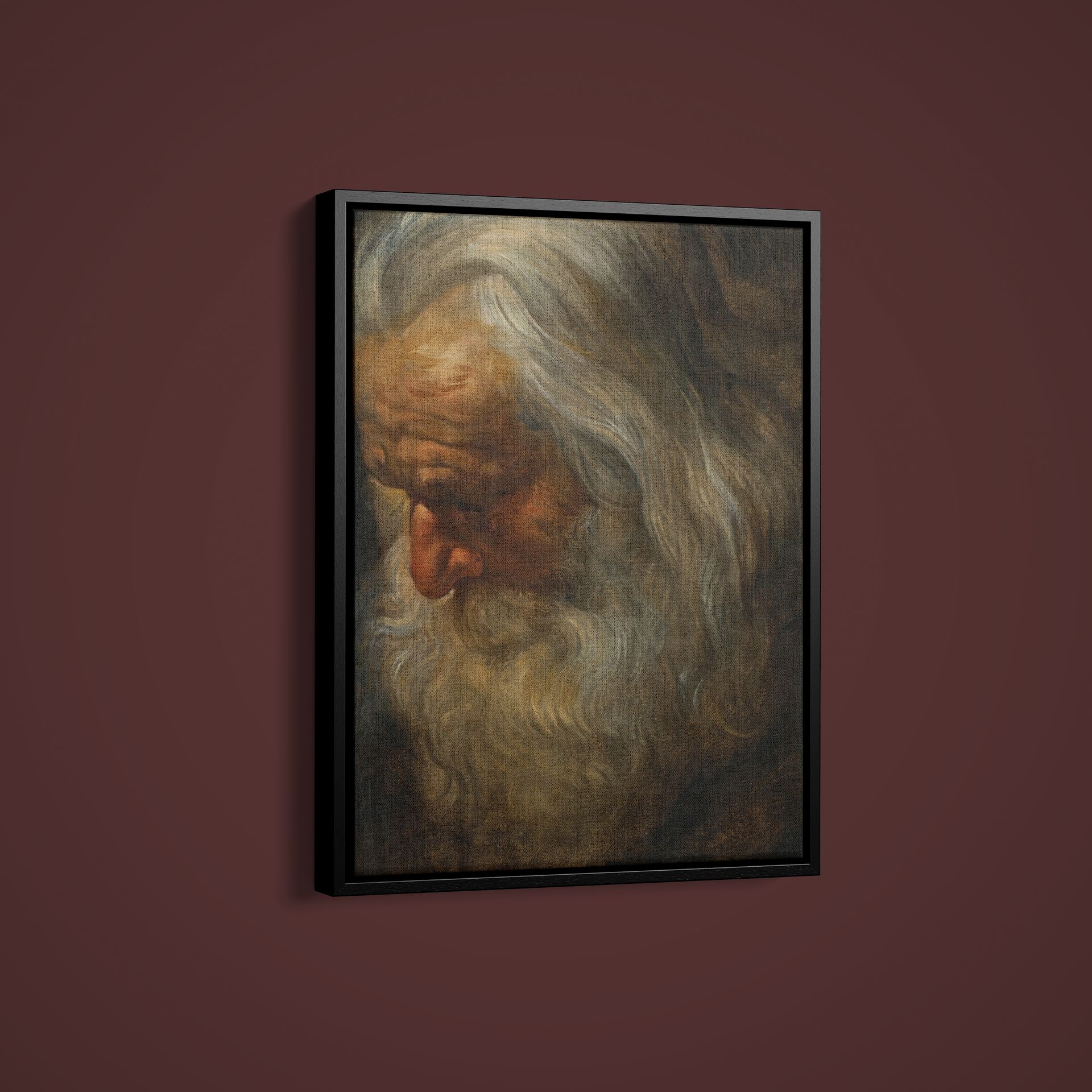 Peter Paul Rubens – Head Study of a Bearded Old Man – Paper or Canvas