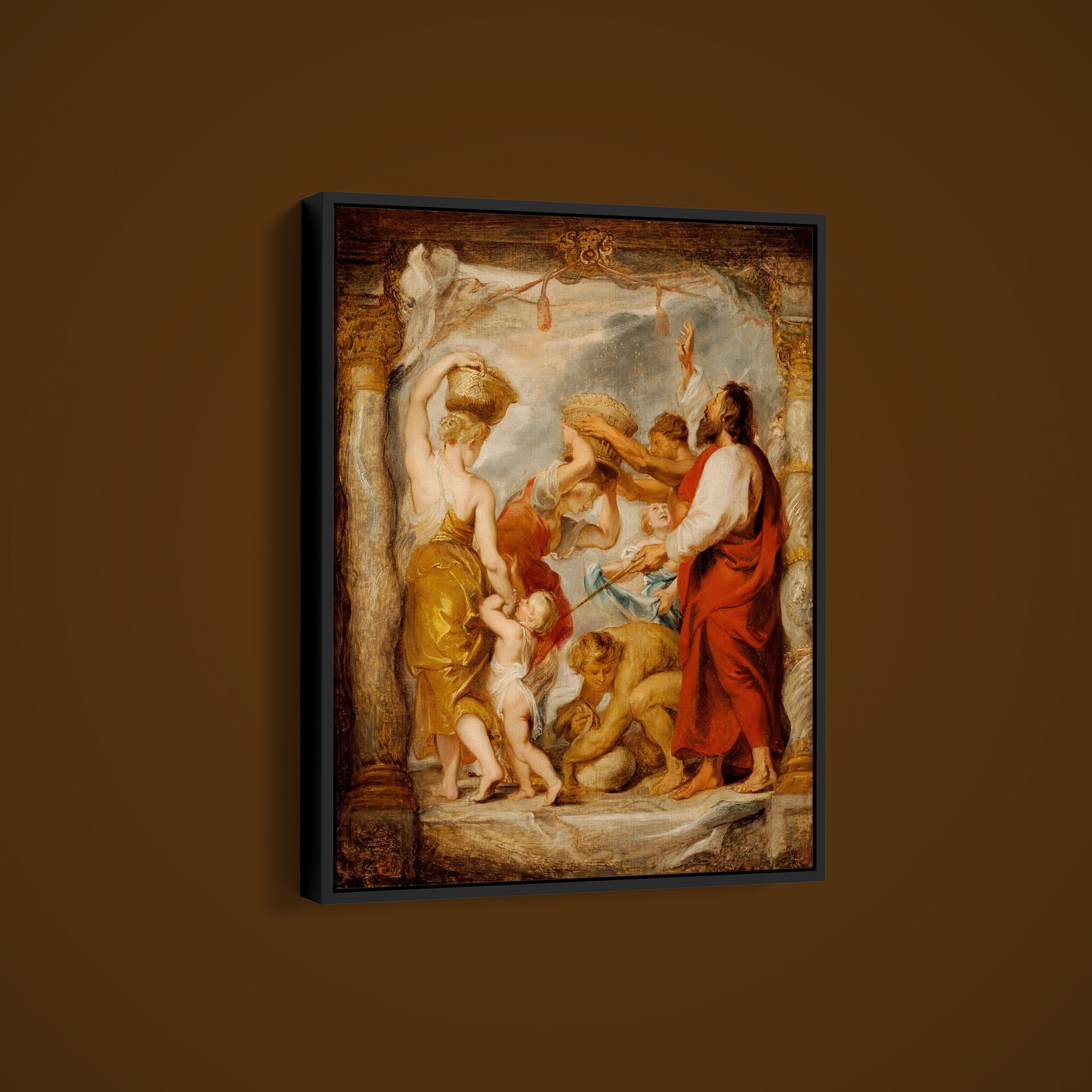 Peter Paul Rubens – The Israelites Gathering Manna in the Desert – Art Print