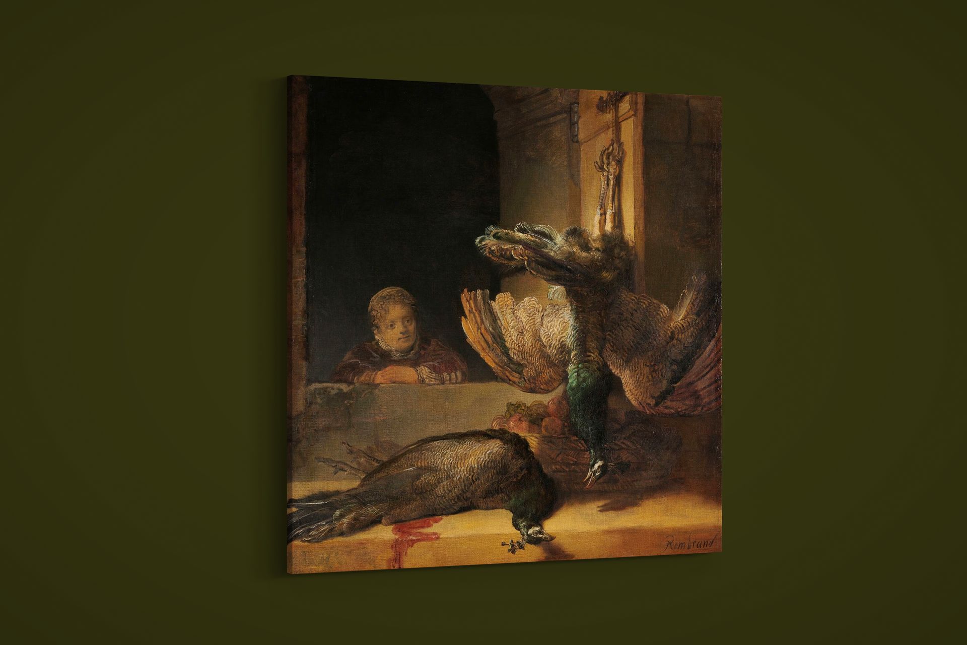 Rembrandt – Still Life With Peacocks – Art Print on Paper or Canvas