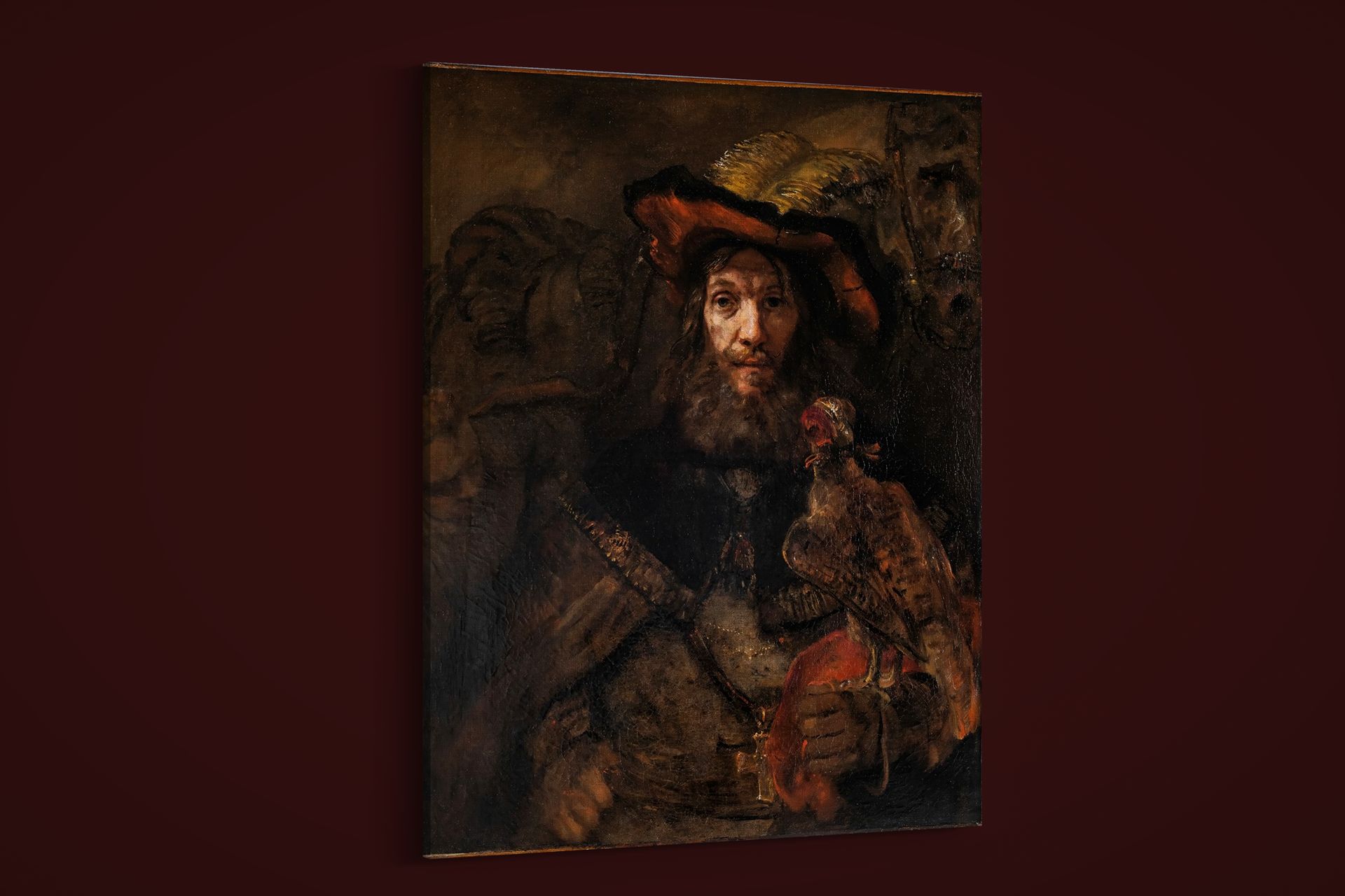 Rembrandt – The Knight With the Falcon – Art Print on Paper or Canvas