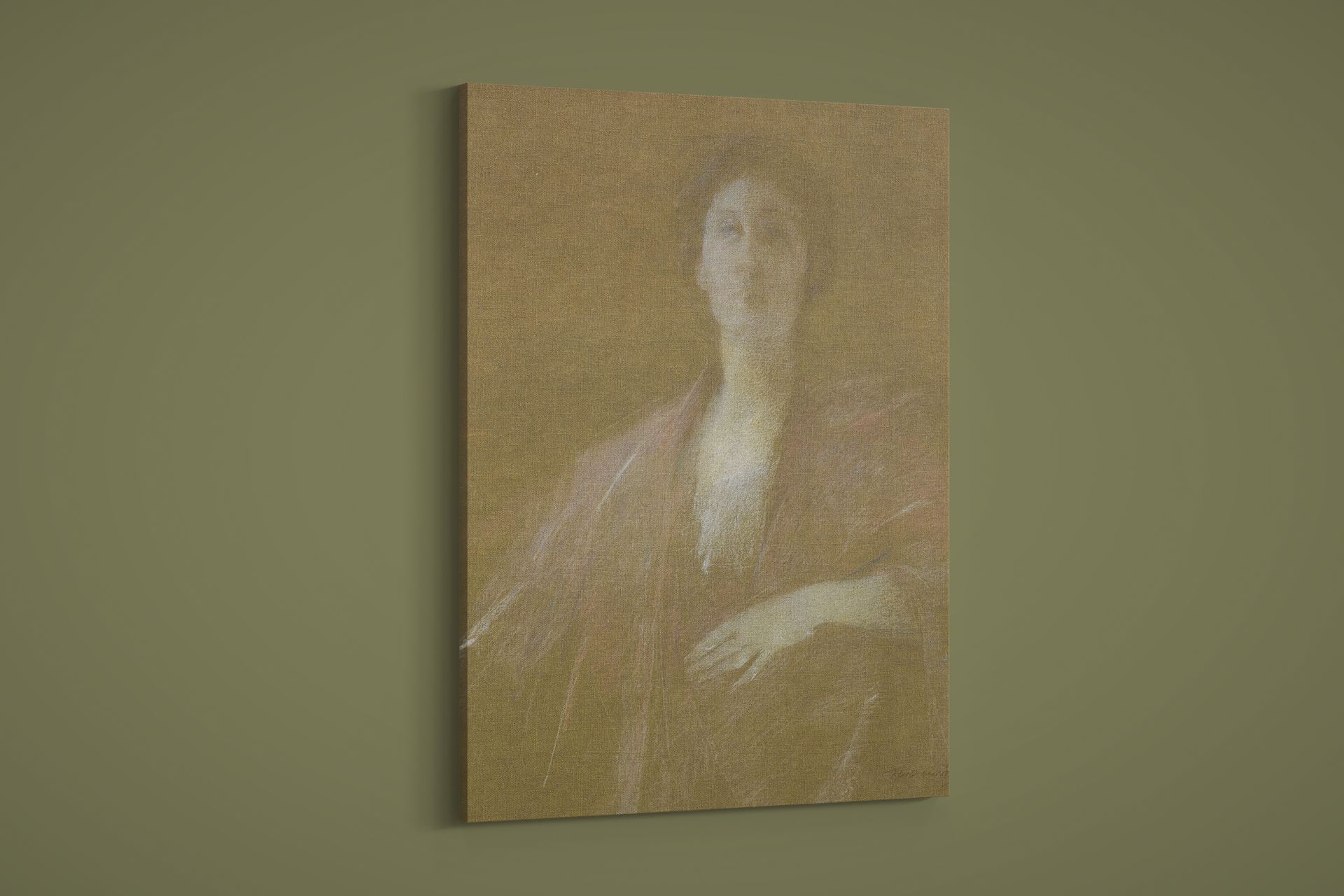 Thomas Wilmer Dewing – A Reflective Moment – Art Print on Paper or Canvas