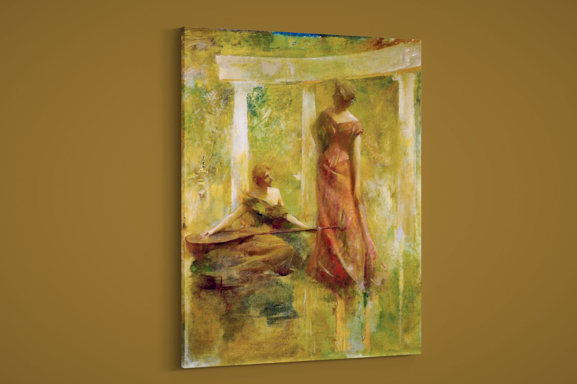 Thomas Wilmer Dewing – Music – Art Print on Paper or Canvas