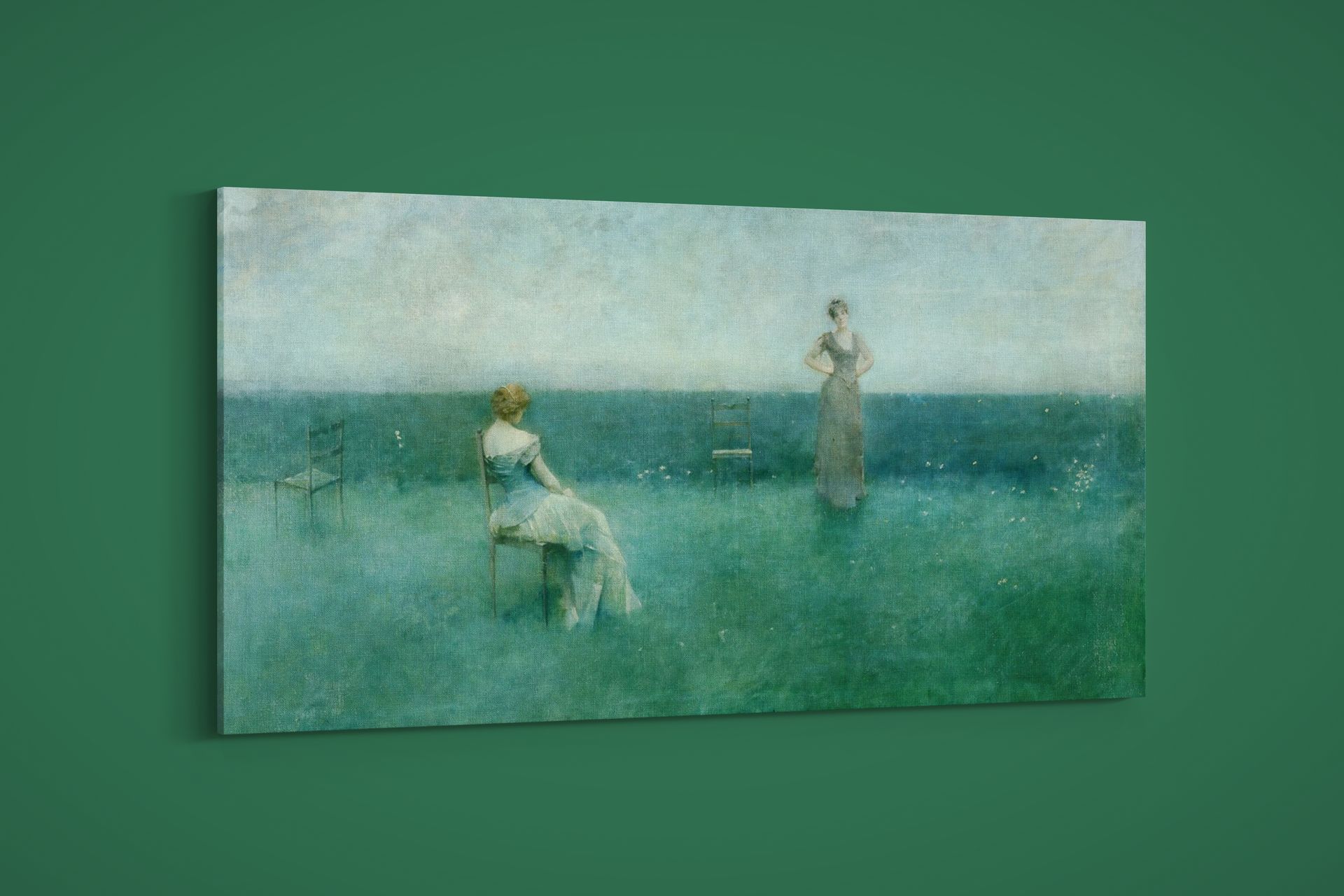 Thomas Wilmer Dewing – The Recitation – Art Print on Paper or Canvas