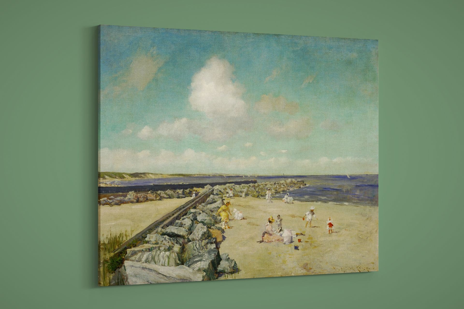 William Merritt Chase – Morning at Breakwater, Shinnecock – Paper or Canvas