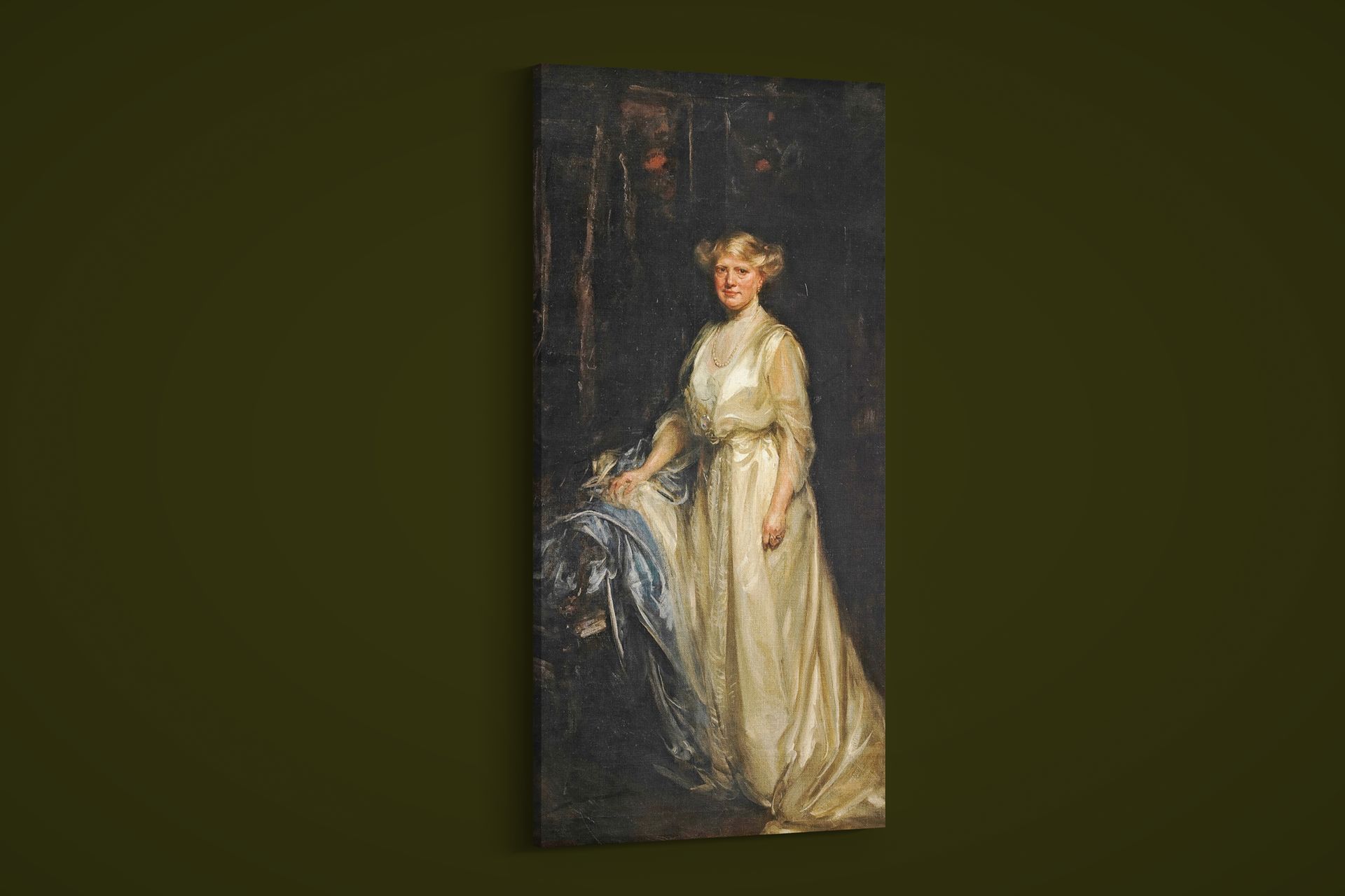 James Jebusa Shannon – Portrait of a Lady – Art Print on Paper or Canvas