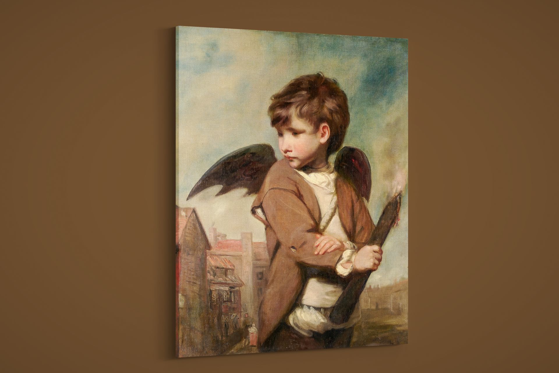 Joshua Reynolds – Cupid as Link Boy – Art Print on Paper or Canvas