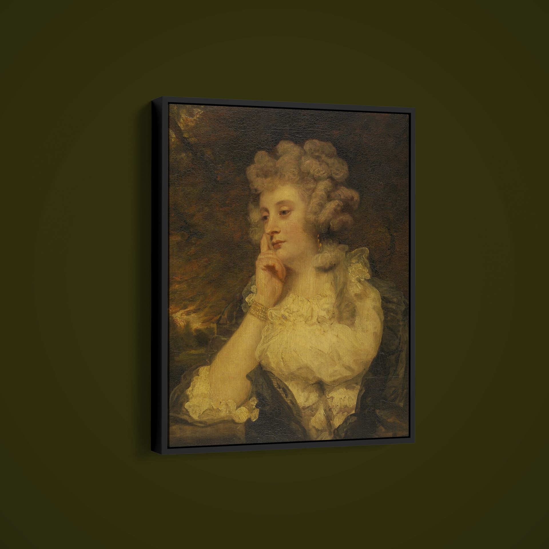 Joshua Reynolds – Mrs Jane Braddyll – Art Print on Paper or Canvas