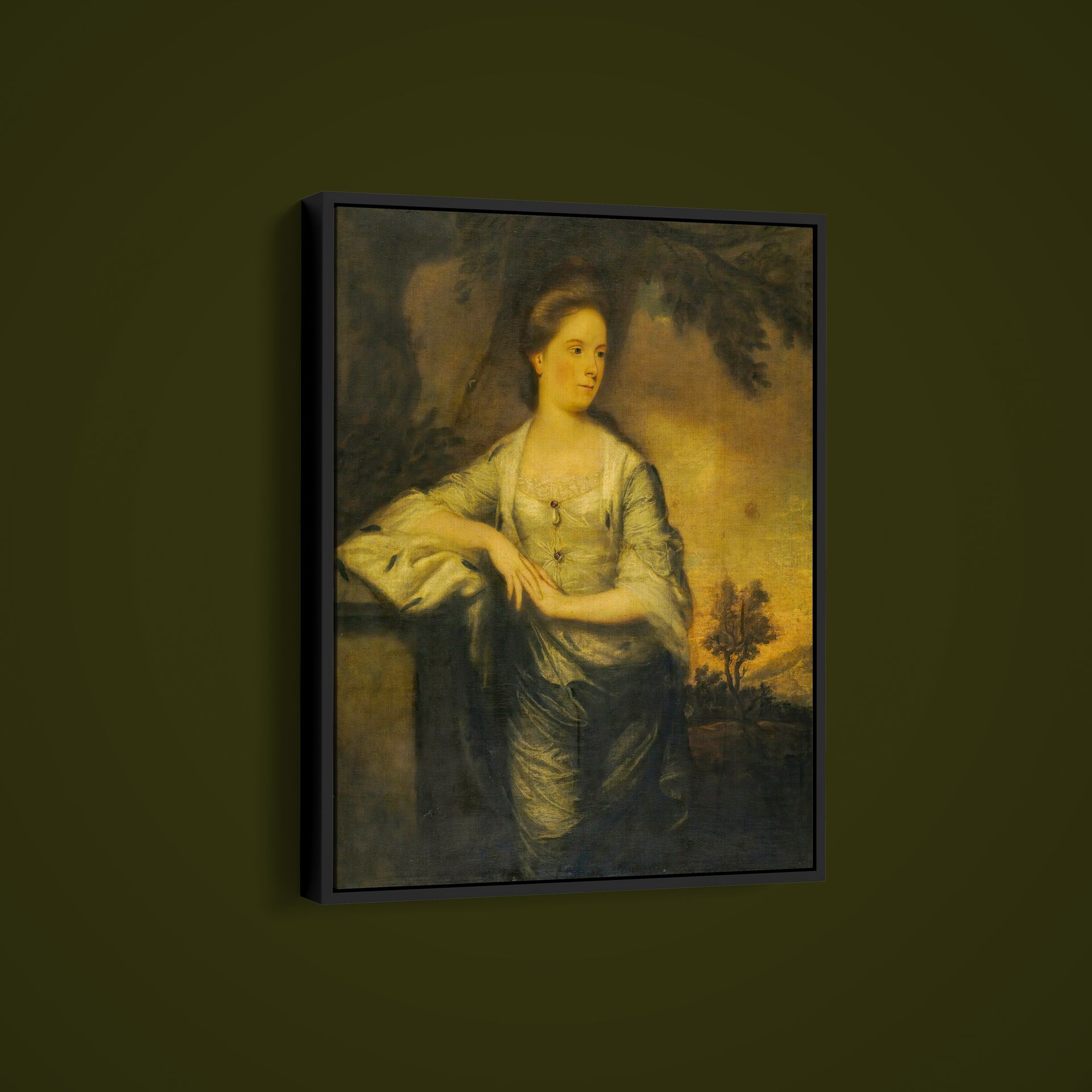 Joshua Reynolds – Portrait of Lady Mary Crosbie – Art Print on Paper or Canvas