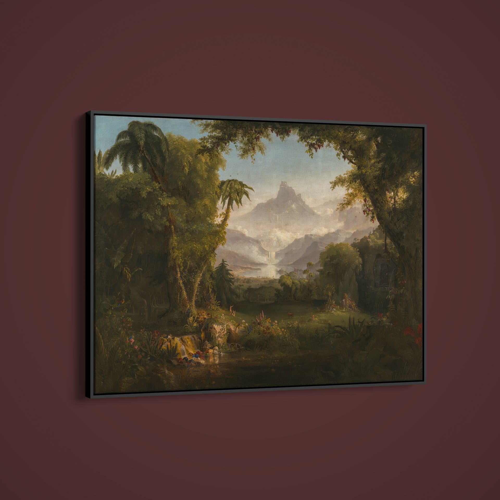 Thomas Cole – The Garden of Eden – Art Print on Paper or Canvas