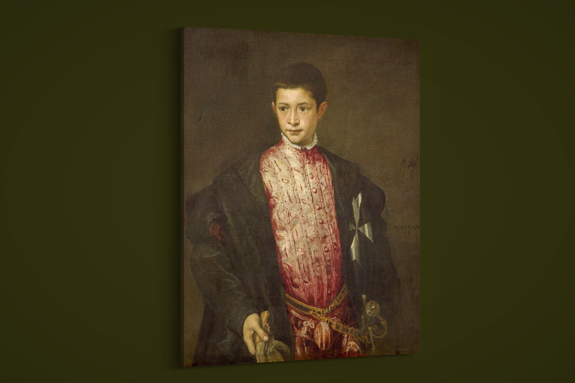 Titian – Ranuccio Farnese – Art Print on Paper or Canvas
