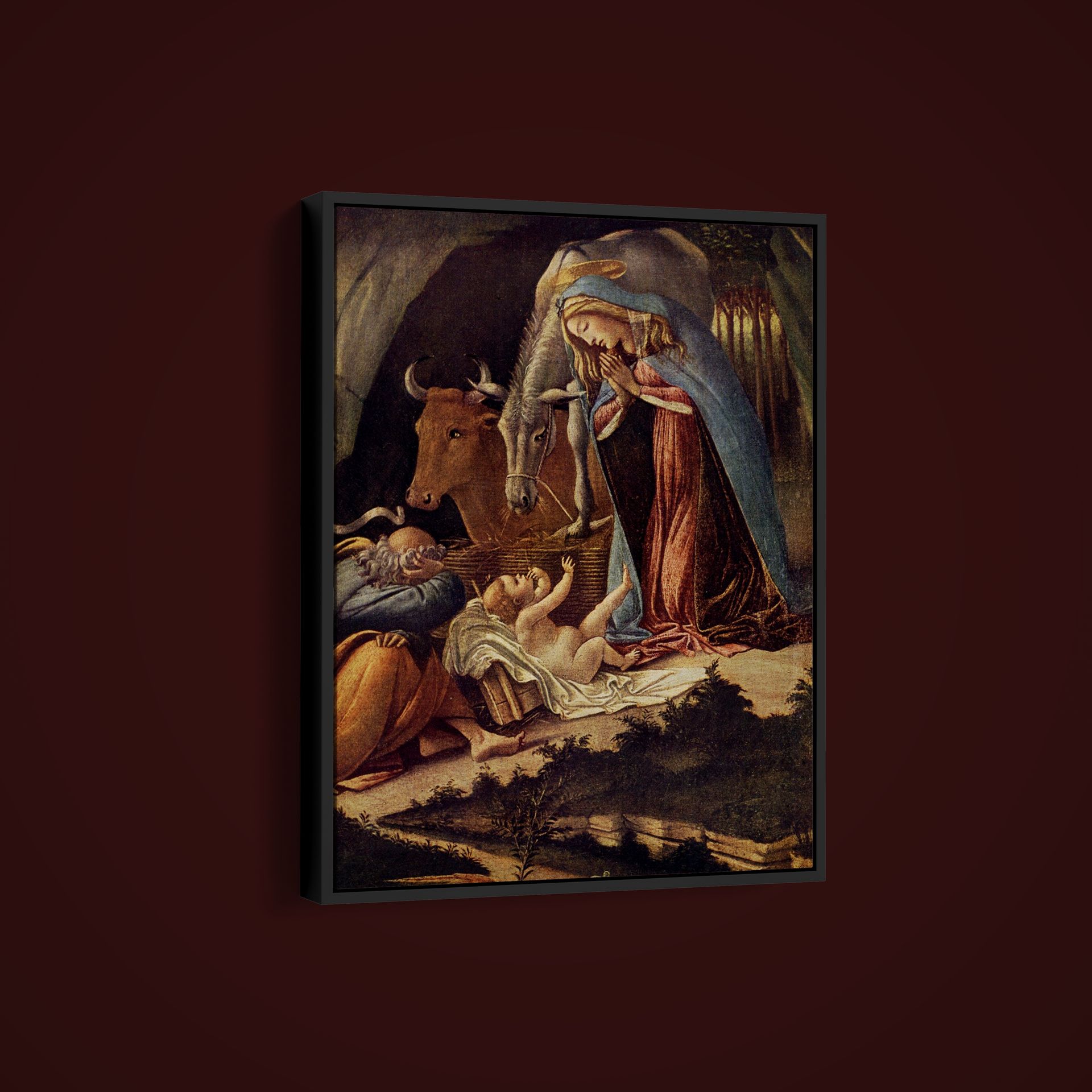 Sandro Botticelli – The Nativity Detail – Art Print on Paper or Canvas