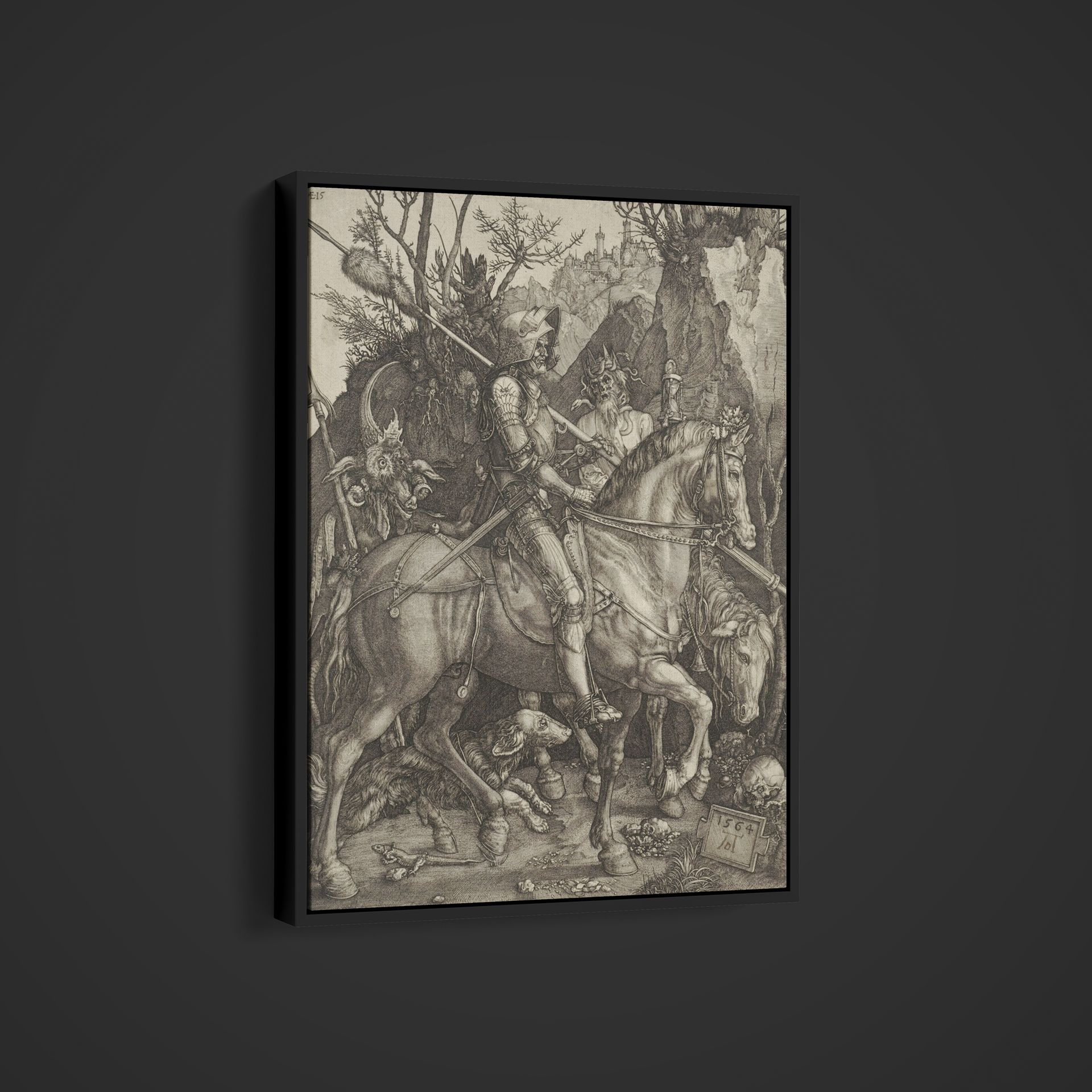 Albrecht Durer – Knight, Death and the Devil – Art Print on Paper or Canvas