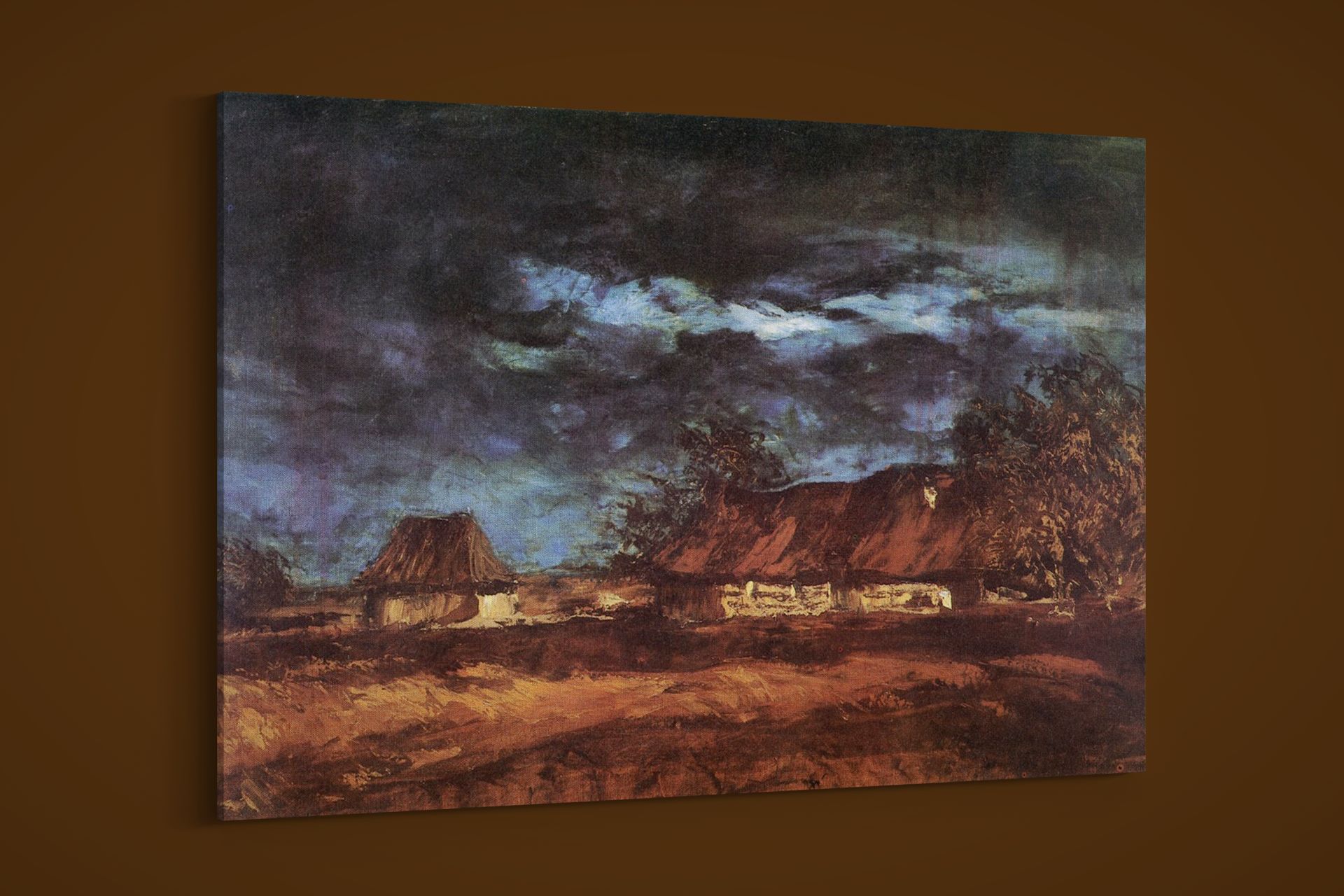 Laszlo Mednyanszky – Homestead – Art Print on Paper or Canvas