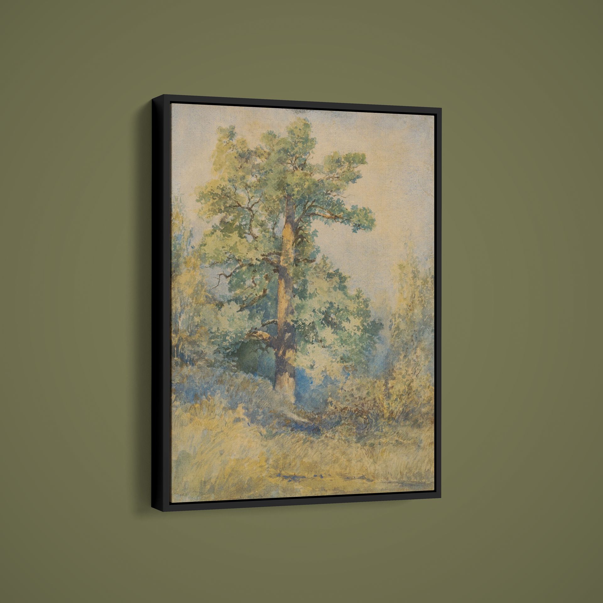 Laszlo Mednyanszky – Sketch of a Tree – Art Print on Paper or Canvas