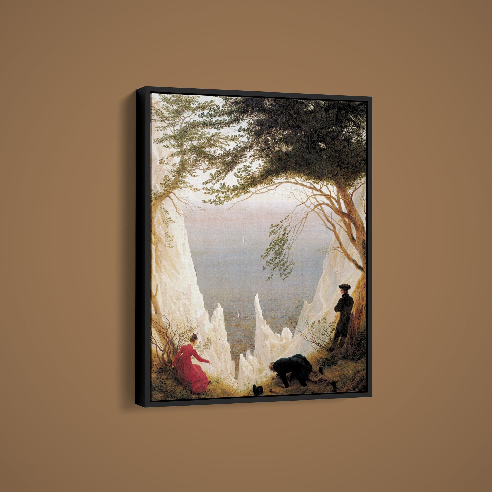 Caspar David Friedrich – Chalk Cliffs at Ruegen – Art Print on Paper or Canvas