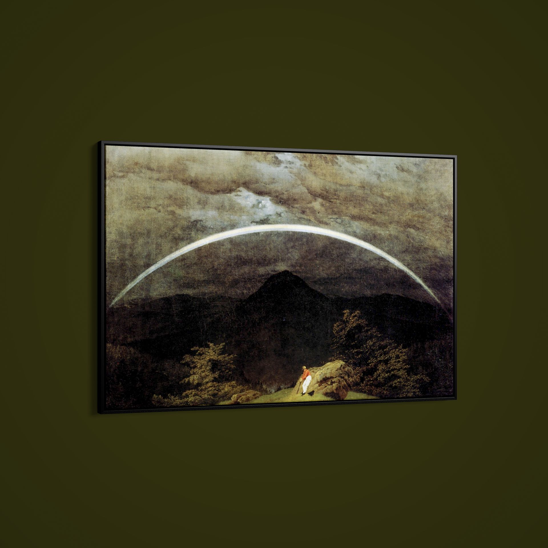 Caspar David Friedrich – Landscape With Lunar Rainbow – Paper or Canvas