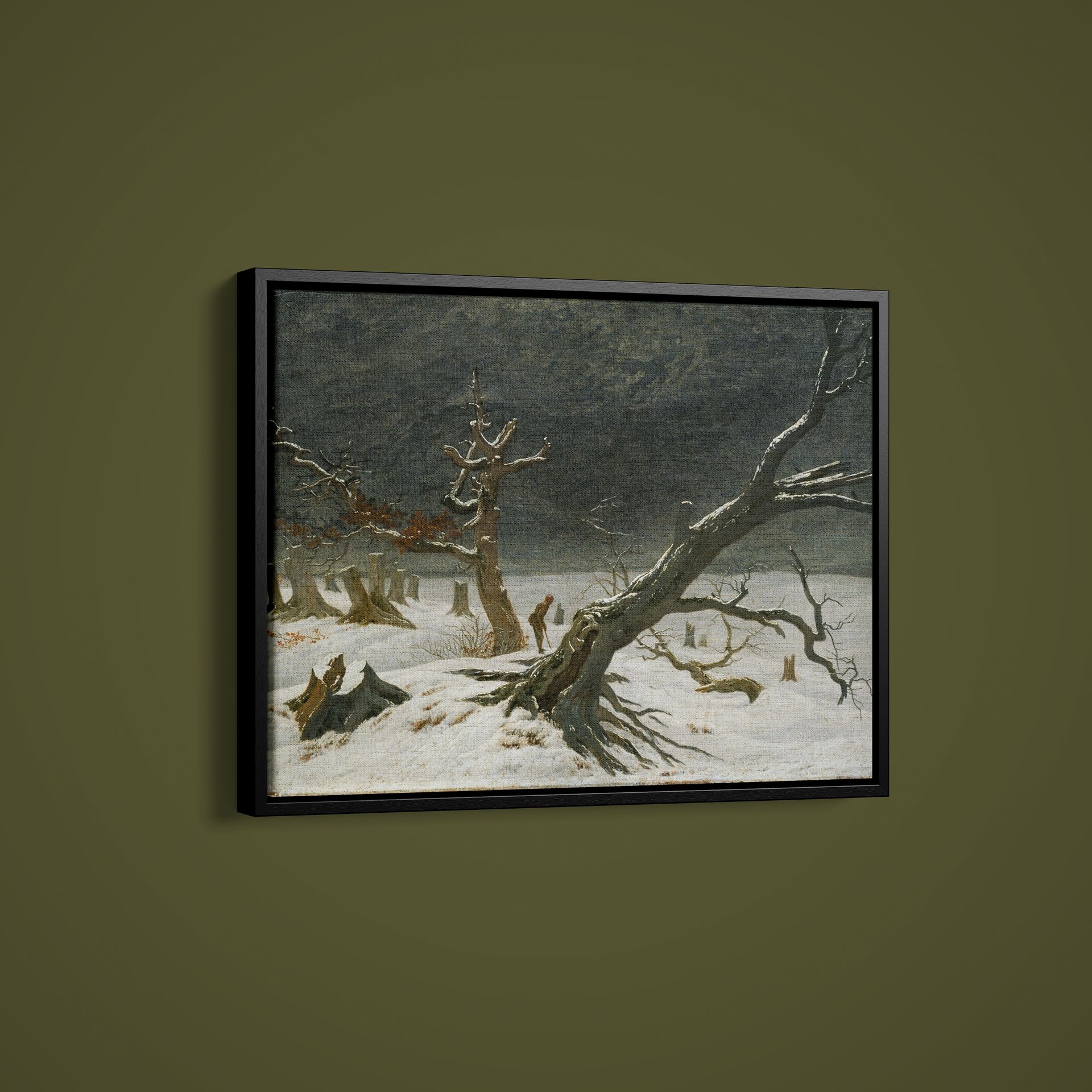 Caspar David Friedrich – Winter Landscape – Art Print on Paper or Canvas